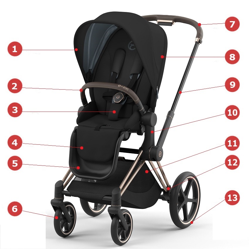 Cybex Priam IV, Spring Blossom (2-в-1) - Основные характеристики