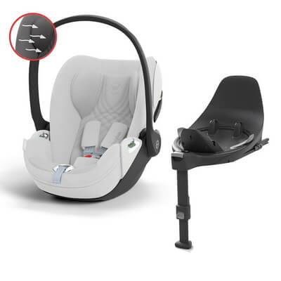 Cybex Cloud T i-Size + Isofix Base T, Platinum White