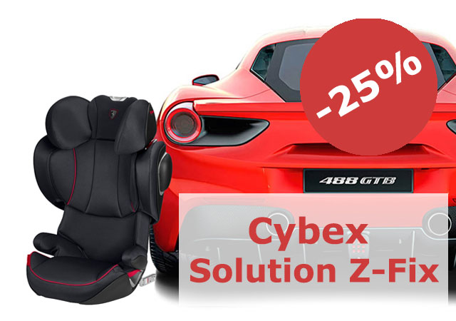 Cybex Solution Z-Fix, Ferrari - распродажа! Скидка 25%!