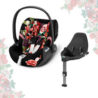 Cybex Cloud Z2 i-Size, Spring Blossom - Spring Blossom Dark + Isofix Base Z