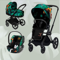 Cybex Priam III, Birds of Paradise (3-в-1) - Birds of Paradise / Matt Black