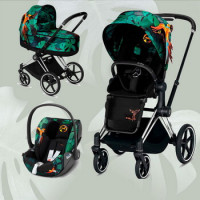 Cybex Priam III, Birds of Paradise (3-в-1) - Birds of Paradise / Chrome Black