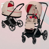 Cybex Priam III, Scuderia Ferrari (2-в-1) - Silver Grey / Chrome Black