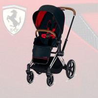 Cybex Priam III, Scuderia Ferrari (прогулочная) - Victory Black / Chrome Brown