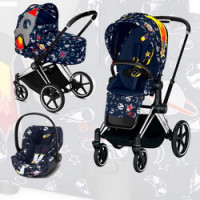 Cybex Priam III Space Rocket by Anna K (3-в-1) - Space Rocket by Anna K - Chrome Black