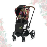 Cybex Priam III Spring Blossom (прогулочная) - Dark - Chrome Brown