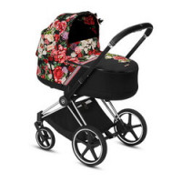 Cybex Priam III Spring Blossom (для новорожденных) - Spring Blossom / Dark - Chrome Black