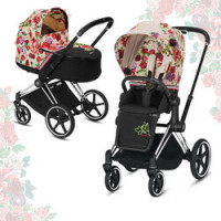Cybex Priam III Spring Blossom (2-в-1) - Light - Chrome Black