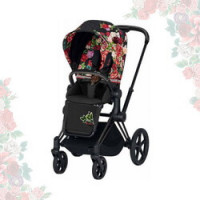 Cybex Priam III Spring Blossom (прогулочная) - Dark - Matt Black