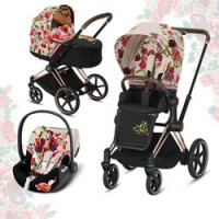 Cybex Priam III Spring Blossom (3-в-1) - Light - Rose Gold