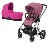 Cybex Balios S Lux (2-в-1) - Silver - Magnolia Pink / Passion Pink