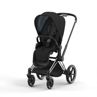 Cybex Priam IV 2022, Deep Black (прогулочная) - Chrome Black / Deep Black