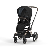 Cybex Priam IV 2022, Deep Black (прогулочная) - Rose Gold / Deep Black