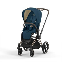 Cybex Priam IV 2022, Mountain Blue (прогулочная) - Rosegold / Mountain Blue