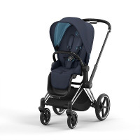 Cybex Priam IV 2022, Nautical Blue (прогулочная) - Chrome Black / Nautical Blue