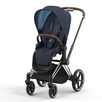 Cybex Priam IV 2022, Nautical Blue (прогулочная) - Chrome Brown / Nautical Blue