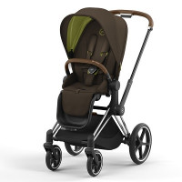 Cybex Priam IV 2022, Khaki Green (прогулочная) - Chrome Brown / Khaki Green