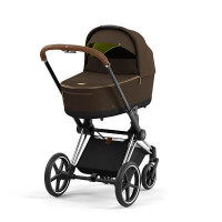 Детская коляска Cybex Priam IV (для новорожденных) - Khaki Brown / Chrome Brown