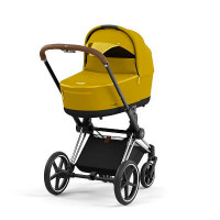 Детская коляска Cybex Priam IV (для новорожденных) - Mustard Yellow / Chrome Brown