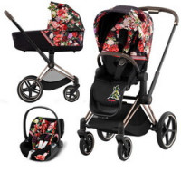 Cybex Priam IV, Spring Blossom (3-в-1) - Dark / Rose Gold
