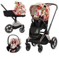 Cybex Priam IV, Spring Blossom (3-в-1) - Light / Rose Gold