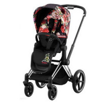 Cybex Priam IV,  Spring Blossom (прогулочная) - Dark / Chrome Black