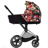 Cybex Priam IV, Spring Blossom (для новорожденных) - Dark / Chrome Black