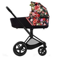 Cybex Priam IV, Spring Blossom (для новорожденных) - Dark / Matt Black
