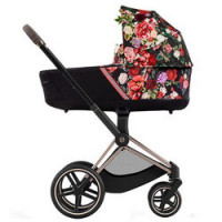 Cybex Priam IV, Spring Blossom (для новорожденных) - Dark / Rose Gold