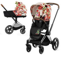 Cybex Priam IV, Spring Blossom (2-в-1) - Light / Chrome Brown
