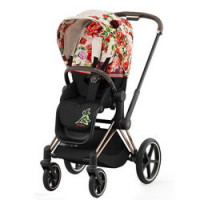 Cybex Priam IV,  Spring Blossom (прогулочная) - Light / Rosegold