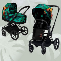 Cybex Priam III, Birds of Paradise (2-в-1) - Birds of Paradise / Matt Black