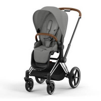 Cybex Priam IV - Mirage Grey (прогулочная) - Chrome Brown / Mirage Grey