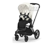 Детская коляска Cybex Priam IV (прогулочная) - Off White / Matt Black