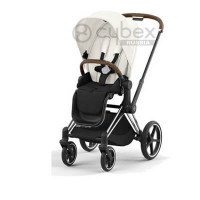 Детская коляска Cybex Priam IV (прогулочная) - Off White / Chrome Brown
