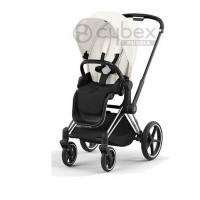 Детская коляска Cybex Priam IV (прогулочная) - Off White / Chrome Black