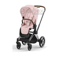 Детская коляска Cybex Priam IV (прогулочная) - Peach Pink / Chrome Brown