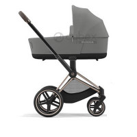 Детская коляска Cybex Priam IV (для новорожденных) - Mirage Grey / Rose Gold