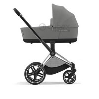 Детская коляска Cybex Priam IV (для новорожденных) - Mirage Grey / Chrome Black