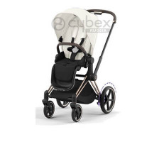 Детская коляска Cybex e-Priam IV (прогулочная) - Off White / Rose Gold