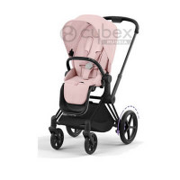 Детская коляска Cybex e-Priam IV (прогулочная) - Peach Pink / Matt Black
