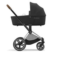 Детская коляска Cybex Priam IV (для новорожденных) - Sepia Black / Chrome Brown