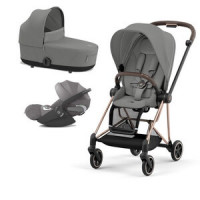 Детская коляска Cybex Mios III (3-в-1) - Mirage Grey / Rose Gold