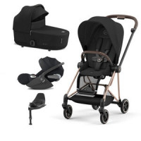 Детская коляска Cybex Mios III (4-в-1) - Sepia Black / Rose Gold