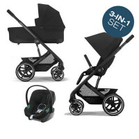 Cybex Balios S LUX 2023 (3-в-1) - Aton B2 i-Size - Moon Black