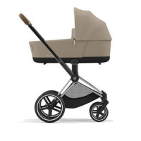 Детская коляска Cybex Priam IV (для новорожденных) - Cozy Biege / Chrome Brown